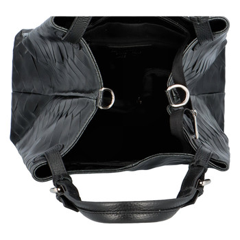 Dámská kožená kabelka přes rameno černá - ItalY Chelsea