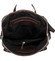 Dámský kožený batůžek kabelka čokoládově hnědý - ItalY Houtel