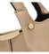Dámská kožená kabelka tmavě béžová - ItalY Werawont