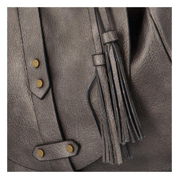Dámská kabelka přes rameno tmavě stříbrná - Paolo Bags Natalie