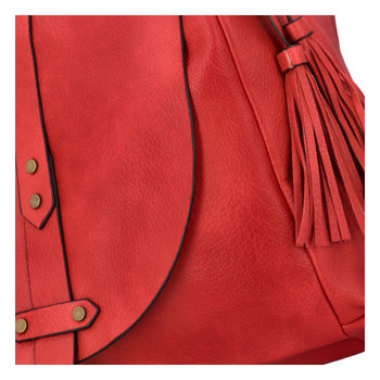 Dámská kabelka přes rameno červená - Paolo Bags Natalie