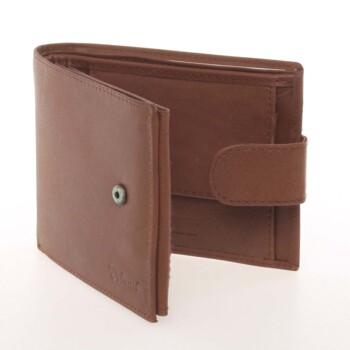 Pánská kožená peněženka hnědá - Delami Adin