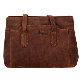 Dámská kožená kabelka přes rameno hnědá - Greenwood Cerestil 2