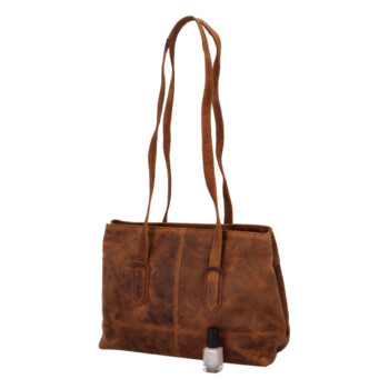 Dámská kožená kabelka přes rameno hnědá - Greenwood Cerestil