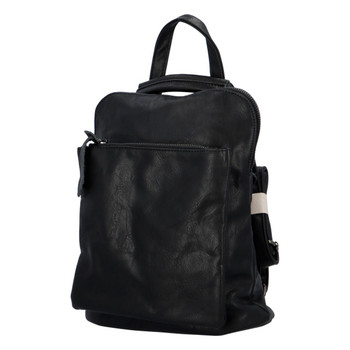 Dámský městský batoh kabelka černý - Paolo Bags Buginolli