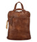 Dámský městský batoh kabelka tmavě hnědý - Paolo Bags Buginolli