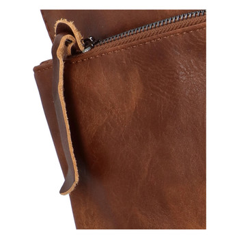 Dámský městský batoh kabelka tmavě hnědý - Paolo Bags Buginolli