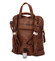 Dámský městský batoh kabelka tmavě hnědý - Paolo Bags Buginolli