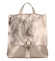 Dámský kožený batůžek kabelka zlatý - ItalY Francesco Small