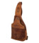 Pánský kožený batoh světle hnědý - Greenwood Achym