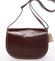 Menší hnědá crossbody kožená kabelka - ItalY Zoya