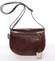 Menší hnědá crossbody kožená kabelka - ItalY Zoya