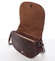 Menší hnědá crossbody kožená kabelka - ItalY Zoya