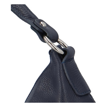 Dámská kožená kabelka přes rameno tmavě modrá - ItalY Broskiv