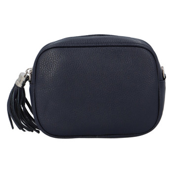 Dámská kožená crossbody kabelka modrá -  ItalY Kriane