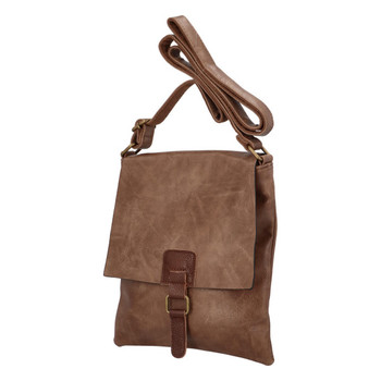 Dámská crossbody kabelka taupe - Paolo Bags Finiona