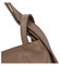 Dámská kožená kabelka přes rameno taupe - ItalY Armáni Small