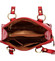 Dámská kožená kabelka přes rameno tmavě červená - Katana Lenna