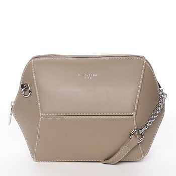 Originální malá crossbody kabelka khaki - David Jones Fitte