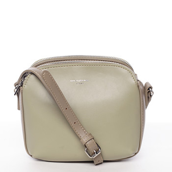 Stylová crossbody kabelka olivově zelená - David Jones Presley