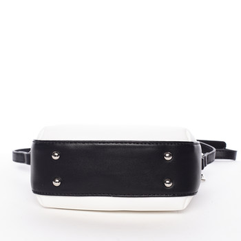 Stylová crossbody kabelka bílo černá - David Jones Presley