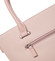 Módní dámská kabelka do ruky růžová saffiano - David Jones Klarisa