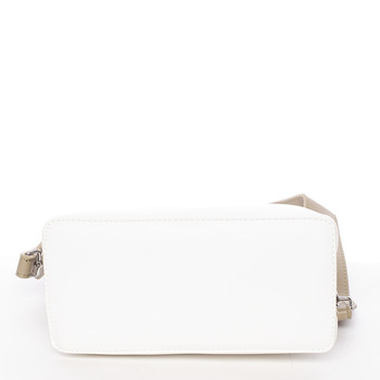 Stylová crossbody kabelka bílo camelová - David Jones Resley