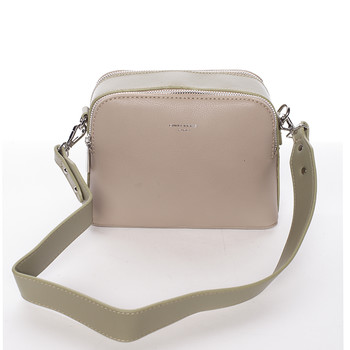 Stylová crossbody kabelka camel - David Jones Resley