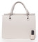 Luxusní světle šedá kabelka do ruky s šátkem - David Jones Ledell