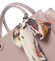 Luxusní růžová kabelka do ruky s šátkem - David Jones Ledell