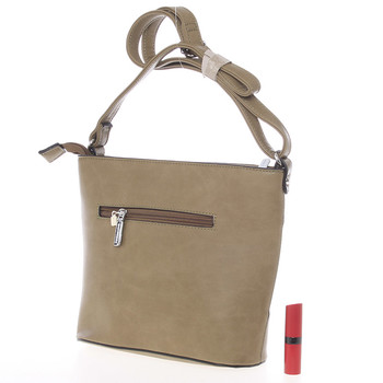 Módní a elegantní crossbody kabelka khaki - Silvia Rosa Jenesis