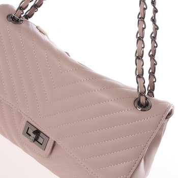 Exkluzivní crossbody kabelka růžová - David Jones Paityn