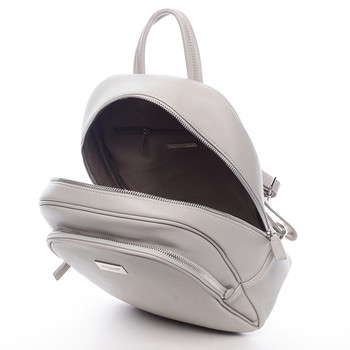 Dámský měkký městský batoh šedý - David Jones Beatrice