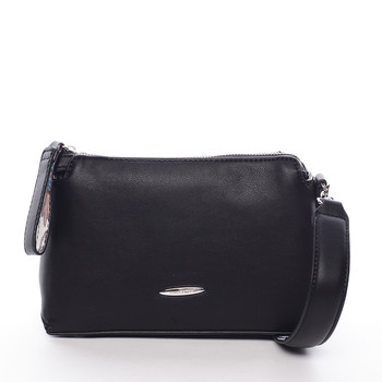 Elegantní dámská crossbody kabelka černá - David Jones Letha