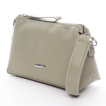 Elegantní dámská crossbody kabelka olivová - David Jones Letha