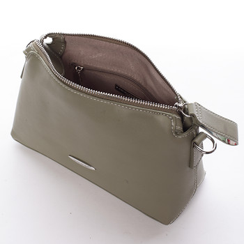 Elegantní dámská crossbody kabelka olivová - David Jones Letha