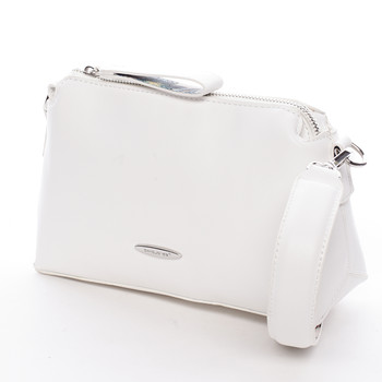 Elegantní dámská crossbody kabelka bílá - David Jones Letha