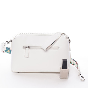 Elegantní dámská crossbody kabelka bílá - David Jones Letha