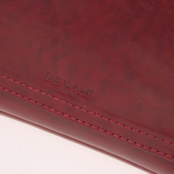 Červená elegantní crossbody kožená taška - Delami 1172