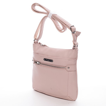 Dámská crossbody kabelka růžová - David Jones Diannah