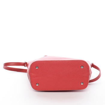 Módní dámská crossbody kabelka červená saffiano - David Jones Larisa