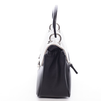 Originální černo šedá dámská kabelka do ruky - David Jones Latona