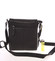 Malý pánský kožený messenger černý - Hill Burry Titus