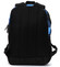 Moderní černo modrý školní a cestovní batoh - Travel plus 0129