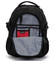 Kvalitní turistický a sportovní prodyšný batoh černý - Suissewin 9510