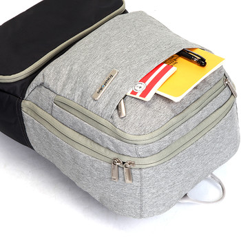 Módní cestovní šedý batoh - Travel plus 7506