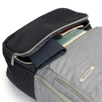 Módní cestovní šedý batoh - Travel plus 7506