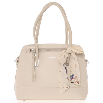 Elegantní trendy tmavě béžová kabelka do ruky - David Jones Felicity