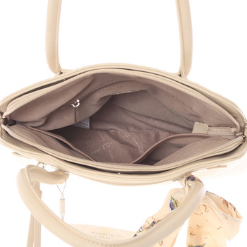 Elegantní trendy tmavě béžová kabelka do ruky - David Jones Felicity