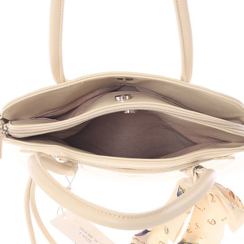 Elegantní trendy tmavě béžová kabelka do ruky - David Jones Felicity